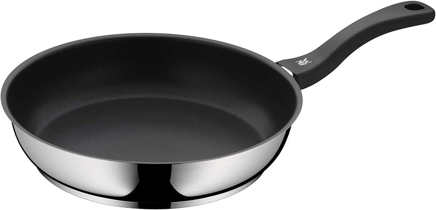 Sartén WMF Devil 28 cm, sartén inducción, acero inoxidable Cromargan, mango de plástico Ollas y Sartenes Naty Shop Apta para inducción