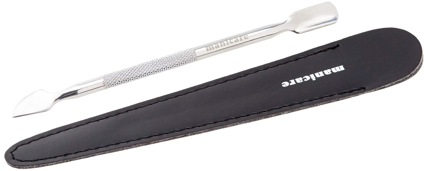 Empujador de cutículas y limpiador de uñas, herramienta profesional de manicura/pedicura, acero inoxidable de doble cabeza, perfecto para cutículas demasiado crecidas, limpia debajo/alrededor de las uñas, elimina el esmalte de uñas