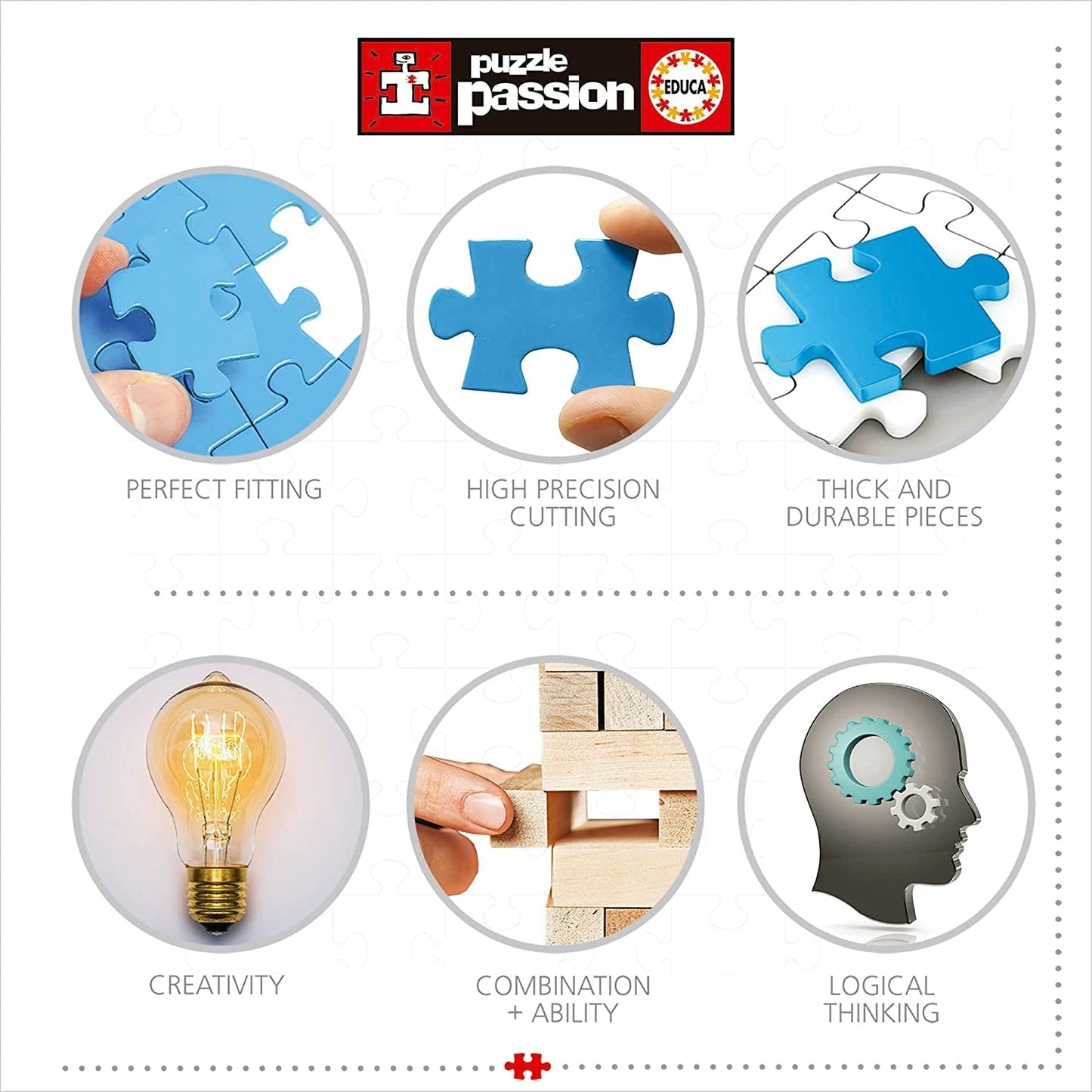 Educa - Puzzle 1000 piezas para adultos | Maravillas del mundo, puzzle de 1000 piezas para adultos y niños, atracciones turísticas, mapamundi. Puzzle para adultos a partir de 14 años (19022) Puzzle Naty Shop