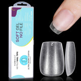 TOMICCA Puntas de Ataúd Puntas de Uñas Ultra Cortas - Puntas de Uñas, Puntas de Gel Suave, Cobertura Completa, Puntas de Uñas Artificiales Mate Preformadas, Puntas de Uñas de Gel - 360 Piezas, 15 Tamaños