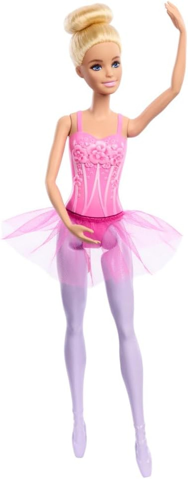Muñeca Barbie Bailarina Rubia de Moda con Tutú Lila Desmontable con Brazos de Ballet y Zapatos Puntiagudos HRG34