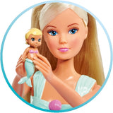 Simba 105733524 - Steffi Love Mermaid Family Muñeca Kevin Sirena Embarazada con Cuna 29 cm Muñecas de Moda Muñecas de Juego para 3 años en adelante