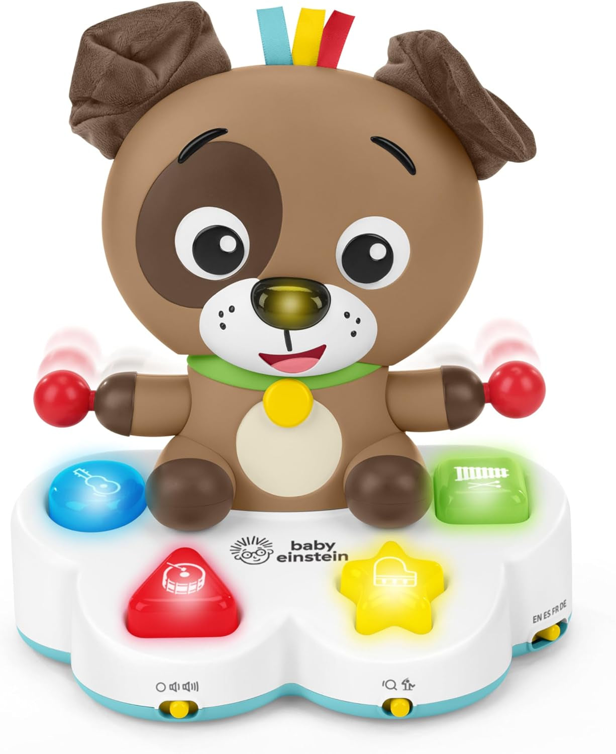 Baby Einstein, Drum & Learn Dean Juguete Musical de Aprendizaje - Juguete Bebé Multisensorial, 2 Modos de Juego, Colores, Formas e Instrumentos, Más de 50 Sonidos, A Partir de 6 Meses Juguetes para Bebés Naty Shop Default Title