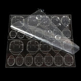 360 Uds. Tiras autoadhesivas transparentes para uñas, pegamento para uñas, tiras autoadhesivas de doble cara, decoración de manicura DIY transparente
