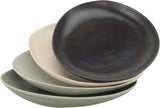 CreaTable, 22139, Serie PIETRA, Vajilla de 4 Piezas para 4, Juego de Platos de Porcelana, Apto para Lavavajillas y Microondas, Fabricado en Europa