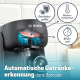 Bosch Tassimo finesse TAS162E Cafetera espresso de cápsulas, 70 bebidas, café más intenso con solo pulsar un botón, apagado automático, sostenible, dosificación perfecta, 1400 W, negro/negro