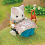 Sylvanian Families - 5763 Adventure Explorer Set con dos figuras, padre y gatito de leche, figura de animal, juguete detallado para niños a partir de 3 años