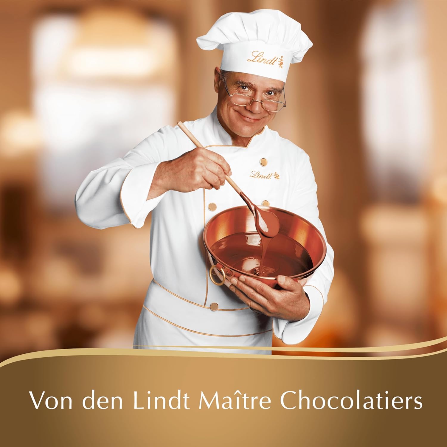 Lindt Creation Hazelnut De Luxe Bar - Chocolate amargo con avellanas crujientes en un relleno cremoso