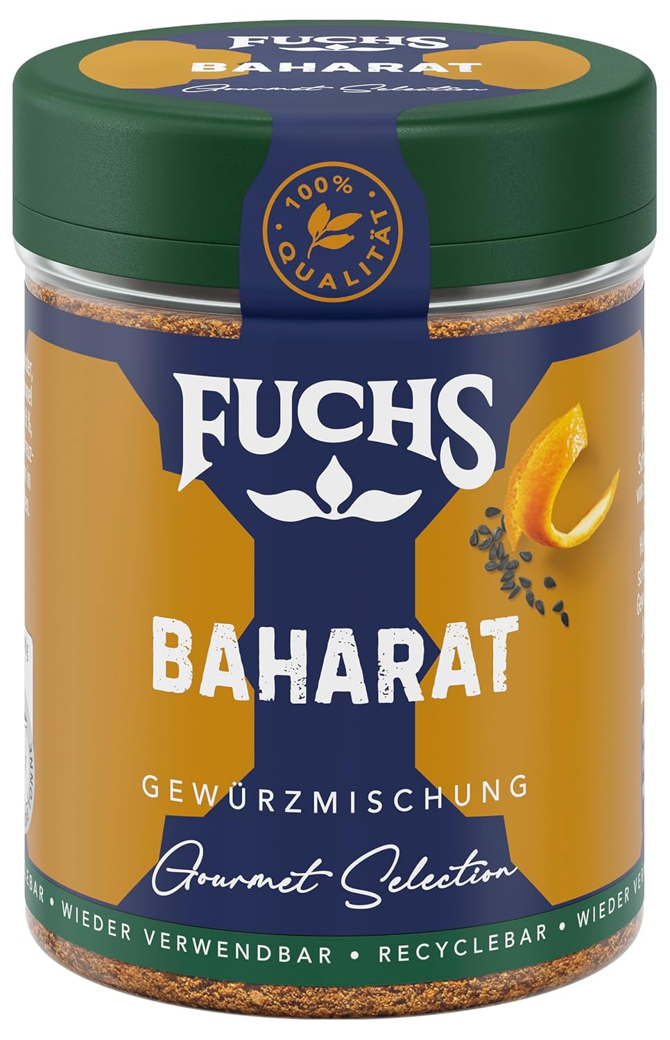 Fuchs Spices Gourmet Selection Medio Oriente/África - Mezcla de Especias para Cuscús y Bulgur Mezcla de Especias Recargable para Condimentar Platos de Bulgur Vegano 55g