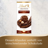 Lindt Creation Hazelnut De Luxe Bar - Chocolate amargo con avellanas crujientes en un relleno cremoso