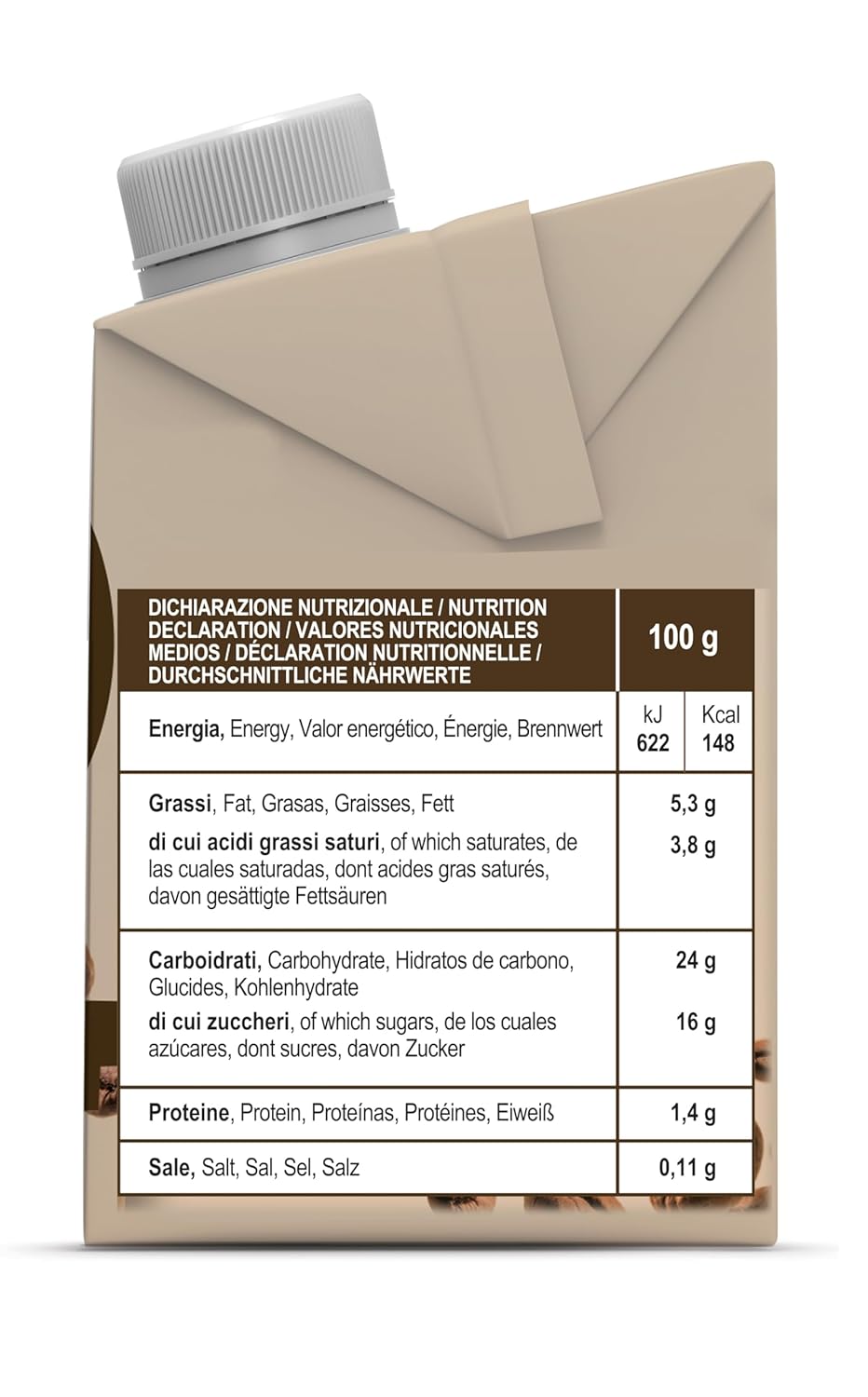 Gimoka Caffe Latte Cream Sin Lactosa Sin Gluten Sin Conservantes