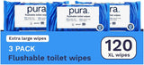 Toallitas húmedas desechables ecológicas 560 toallitas (14 x 40 toallitas) Paquete mensual 100 % sin plástico 99 % toallitas húmedas para el cuidado sensible al agua Fina a descarga Certificado biodegradable vegano