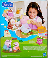 Peppa Pig Muñeca Interactiva Evie de 28 cm con 20 sonidos y muchas funciones, set de juguetes para niños a partir de 3 años