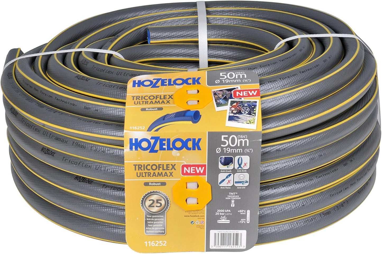Manguera Hozelock Tricoflex Ultramax 25 m (diámetro 12,5 mm)