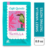 Café de Especialidad Café Quindío - 100% granos de café Arábica, Colombia - con notas naturales de vainilla dulce (250g) - ideal para café filtrado, máquinas portafiltro o prensa francesa