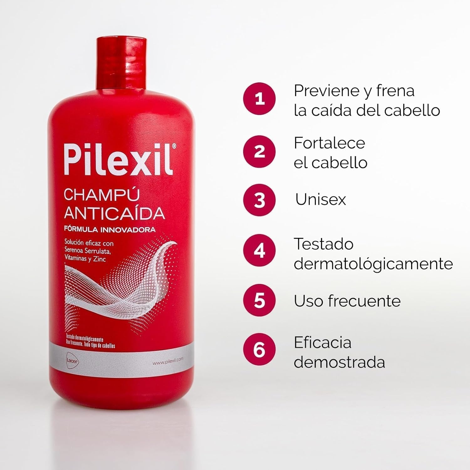 Lacer champú contra la caída del cabello 900 ml Lacer cuidado del cabello