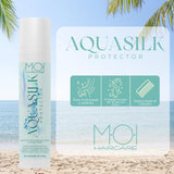 AQUA SILK Crema Capilar para Verano, Protege el Cabello del Mar y del Cloro, Seda y Aloe Vera, M-O-I Haircare | Mascarilla capilar Naty Shop 100 ml