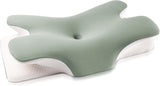 MULISOFT Almohada de espuma viscoelástica, cómoda almohada para la cabeza, almohada de apoyo para el cuello, almohada ergonómica para dormir de lado (gris) Almohadas ortopédicas cervicales Naty Shop Saludos