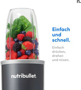 Nutribullet Original, Batidora eléctrica, Zerkleinerer, Smoothiemixer, Smoothie Maker, 600 W Leistung, Einfach Und Schnell in Der Anwendung, Kompakt, Leicht Zu Reinigen, NB603DG Kitchen Naty Shop