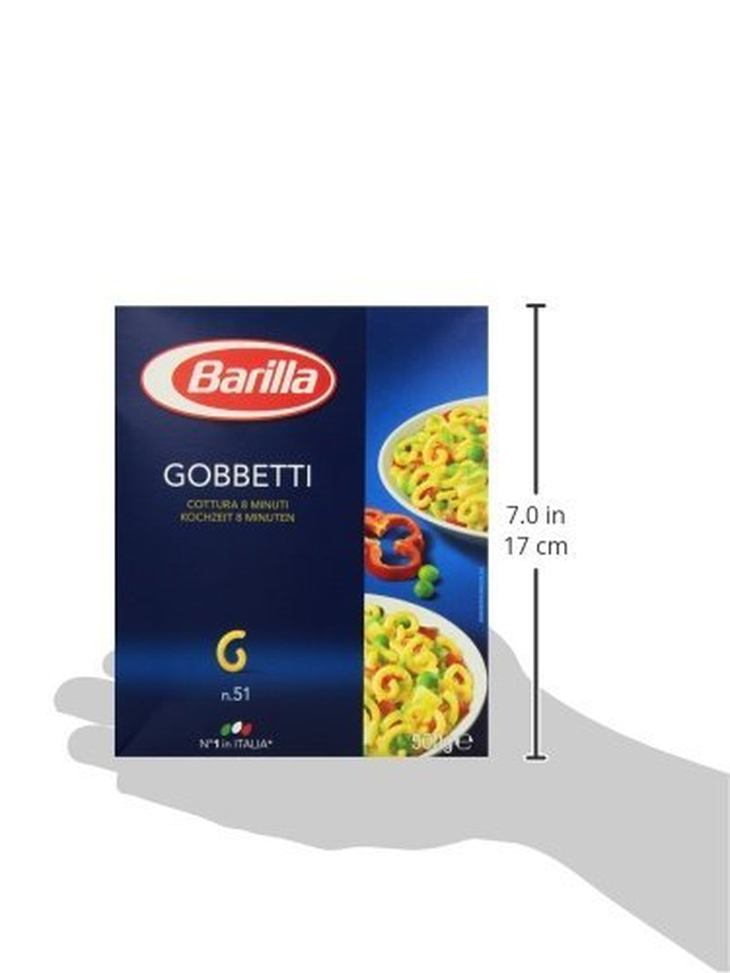 Pasta Barilla Clásica Gobbetti núm. 51 de trigo duro, siempre al dente (1 x 500 g)