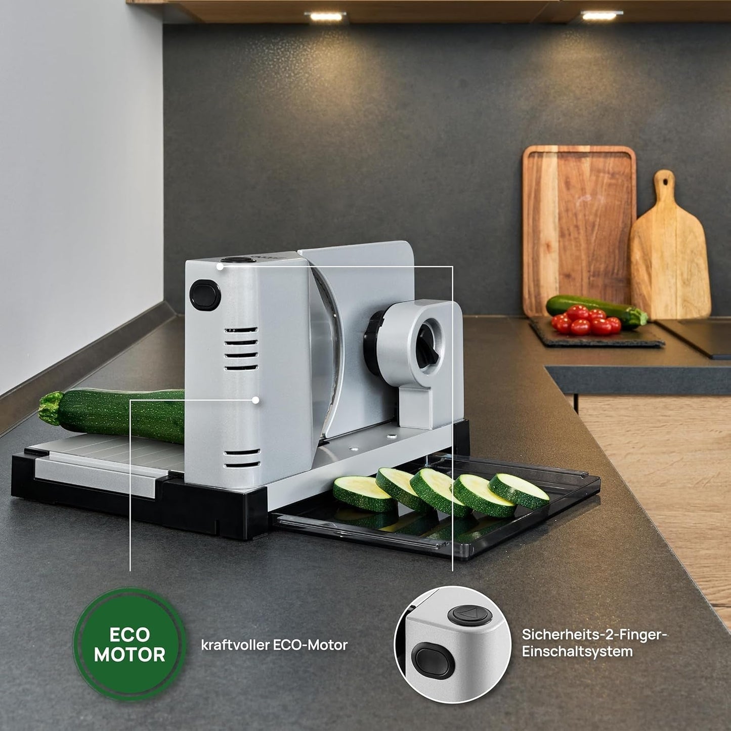 Ritter Icaro 7, cortadora eléctrica multifuncional Rasnite y Rebanadoras Naty Shop