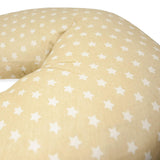 Cojín de lactancia para recién nacido, XL, Funda 100% algodón, desenfundable y lavable, Relleno de Poliéster, Motivo Estrella Accesorios Alimentación y Lactancia Bebe Naty Shop
