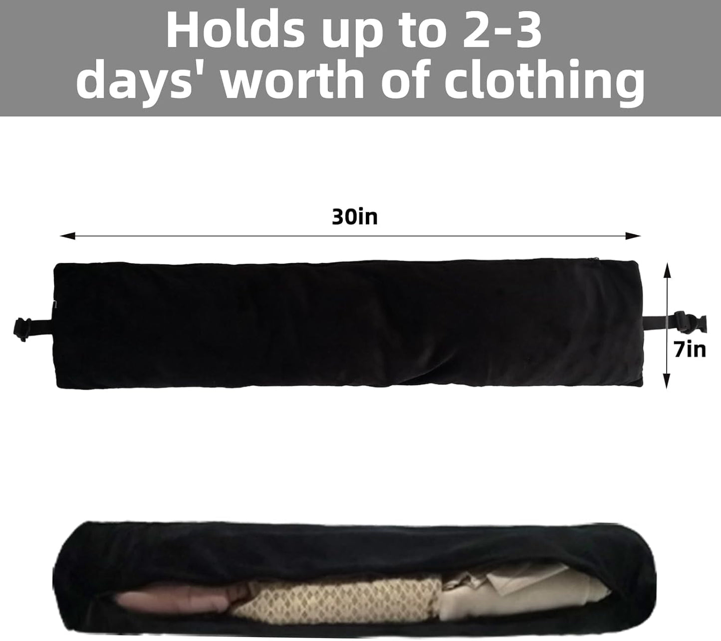 Bivpreom Almohada Rellena para el Cuello de Viaje, Almohada de Viaje Rellena, Almohada para el Cuello de Viaje, Rellena con Ropa, se Convierte en Equipaje Extra sin Exceso de Equipaje Almohadas de Viaje Naty Shop