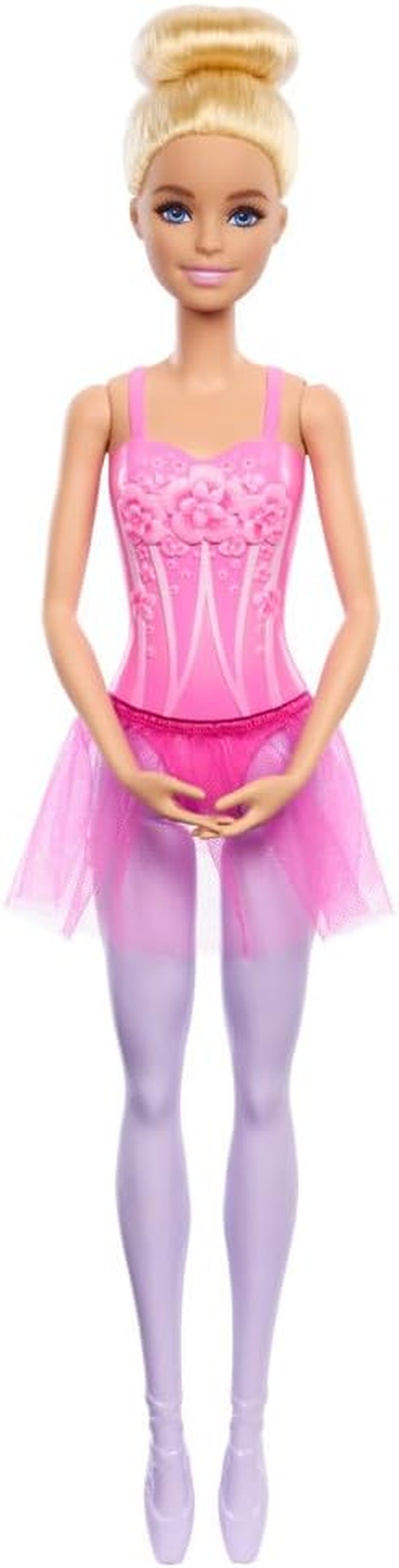 Muñeca Barbie Bailarina Rubia de Moda con Tutú Lila Desmontable con Brazos de Ballet y Zapatos Puntiagudos HRG34