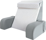Almohada de lectura grande con asa, espuma de alta densidad, almohada ergonómica para la espalda, reposabrazos, soporte para el cuello y reposacabezas, cojín de asiento reclinable para dormir, jugar, mirar televisión, para cama y sofá