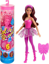 Muñeca Barbie Color Reveal y accesorios, Serie Ballerina, 6 sorpresas para desenvolver, incluido cambio de color, inspirada en la tendencia principal del ballet (los estilos pueden variar), HRK17 Naty Shop Dolls Título predeterminado
