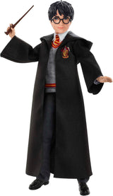 Mattel Harry Potter - Muñeco coleccionable (Aprox. 26 cm) con uniforme de Hogwarts, bata de Gryffindor y varita de juguete a partir de 6 años FYM50 Figuras de acción Naty Shop Cama individual