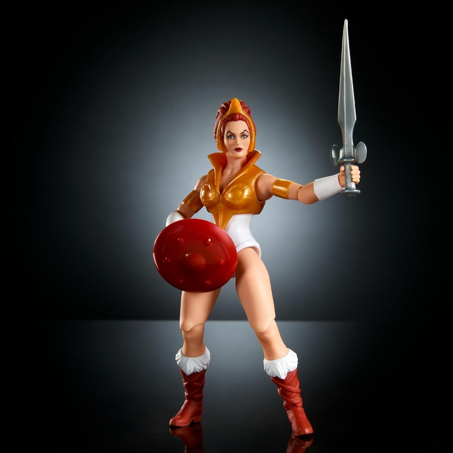 Figura de acción de Teela de dibujos animados de juguete Masters of the Universe Origins Altura aproximada de 14 cm Accesorio de heroína Motu y mini cómic Figuras de acción HYD27 Naty Shop