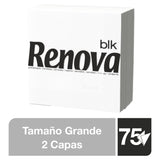 Servilletas de papel blancas grandes Renova, 75 servilletas