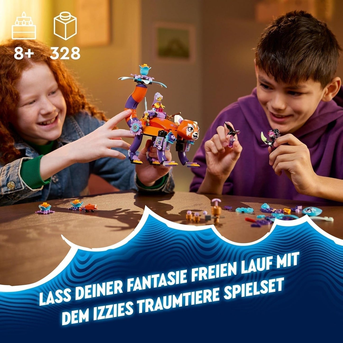 LEGO Dreamzzz Izzies 3 en 1, animales de ensueño, huevo mágico con minifiguras y figuras de animales de Izzy y Dizzy, juego de fantasía, regalo para niñas y niños de 8 años 71481 Juegos de construcción Besuche den LEGO-Store