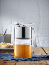 WMF Barista Dispensador de sirope/miel 240 ml, tarro de cristal y depósito de 1 l, altura 21,5 cm, tarro con tapa, recipiente para café en grano, tarro para cereales, tarro para alimentos con gran abertura de llenado Cajas para guardar alimentos Naty Shop