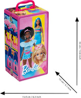 Theo Klein 5801 Barbie Armario con Barras y Compartimentos, Juguete a Partir de 3 años, Incluye Accesorios, Multicolor