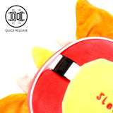 Puckator Relaxeazzz Adoramagics Almohada de Viaje Redonda de Felpa y Antifaz de Dragón - Antifaz para Dormir de Avión de Felpa - Almohada de Vuelo para Niños y Adultos - Lindo Antifaz para Dormir Almohadas de Viaje Naty Shop