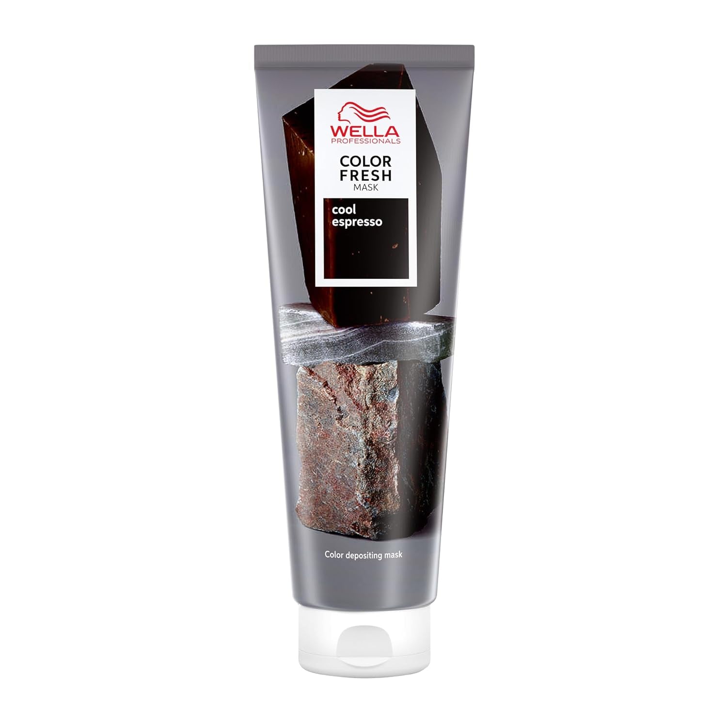 Wella Professionals Color Fresh Mask Cool Espresso - tratamiento para revitalizar y cambiar el color del cabello - tono nutritivo con aceite de aguacate - para cabello negro y moreno - 150 ml Naty Shop Cool Espresso Hair Mask 150 Ml (1 pack)