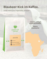 Café - Aricha I 100% Arábica I Café en grano 250g I Ideal para cafeteras automáticas, café filtrado y prensa francesa con sabores afrutados I Tueste ligero
