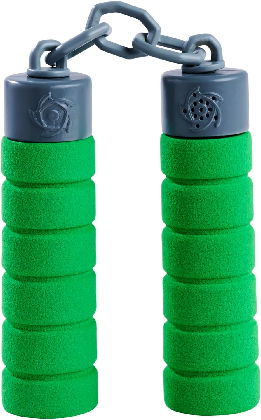 Next Ninja Nunchaku, sonido, mango envuelto en material suave, 13cm, juego de rol, a partir de 3 años, verde Figuras de acción Naty Shop Título predeterminado