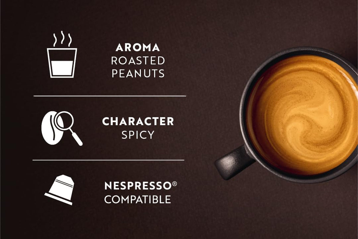 Café Royal Espresso Decaffeinato – Cápsulas de café compatibles con Nespresso®, 100% Arábica, Intensität 6/12, Rainforest Alliance, descafeinado, 36 cápsulas