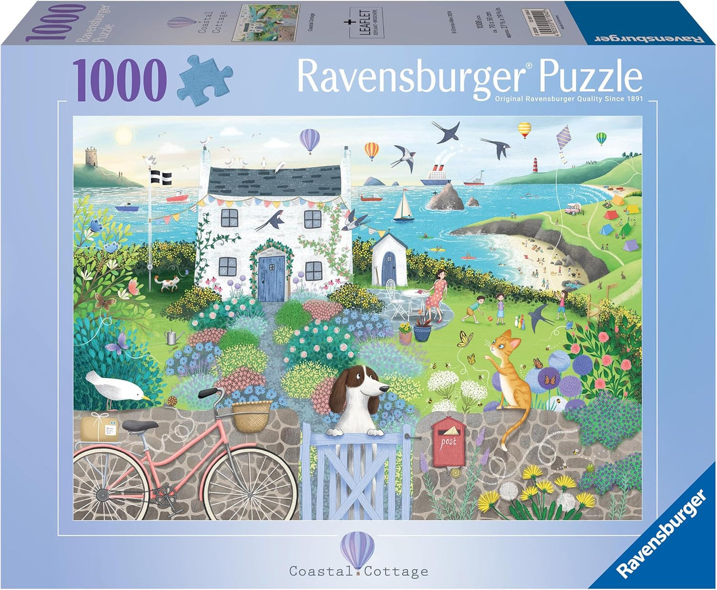 Ravensburger Puzzle 12001104 - Coastal Cottage- rompecabezas de 1000 piezas para adultos y niños mayores de 14 años Puzzle Naty Shop