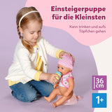 BABY Born Lena (Niña) - muñeca bebé 36 cm - 7 funciones, incluidos accesorios y colchón - Funciona completamente sin pilas - Apto para niños pequeños a partir de 1 año