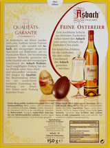 Huevos de chocolate Asbach con corteza, 150 g, paquete de 2 (2 x 150 g)