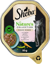SHEBA Comida Húmeda para Gatos, Colección Nature's en Salsa de Salmón, 2 x 11 x 85 g