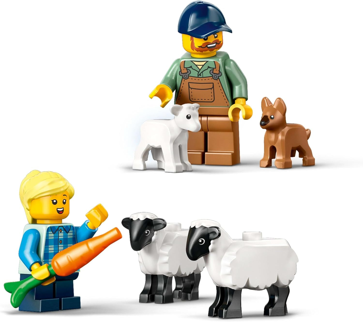 LEGO City Tractor con remolque - Juguete de granja con tractor y figuras de animales - Sets de juego Montessori para niños y niñas a partir de 4 años - Regalo con 2 minifiguras 60461 Juegos de construcción Besuche den LEGO-Store