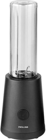 ZWILLING Batidora de pie, batidora, Inkl. Trinkflasche Mit Verschluss, 600 ml, 300 vatios, Edelstahl/Kunststoff, Schwarz Kitchen Naty Shop Batidora con base