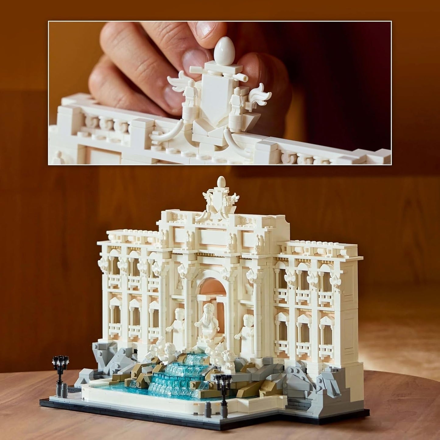 LEGO Architecture Fontana de Trevi - Maqueta de un lugar emblemático de Roma con esculturas de minifiguras - pieza de colección para oficina y salón - regalo para adultos y amantes de la arquitectura 21062 Juegos de construcción Besuche den LEGO-Store