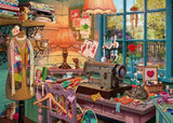 Schmidt Spiele 59654 Puzzle secreto, En el cuarto de costura, puzzle 1000 piezas Puzzle Naty Shop