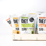Fideos Shirataki COMIDA DIETÉTICA Fideos Konjac bajos en carbohidratos y bajos en calorías Comida vegana Sin grasa Sin soja Sin gluten Fideos dietéticos solubles en agua Bajos en calorías 200 Gramos